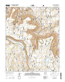 Ashurst Lake 2014 topographic map thumbnail