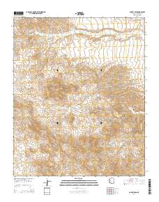 Aubrey Peak 2014 topographic map thumbnail