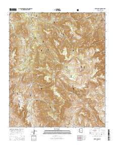 Aztec Peak 2014 topographic map thumbnail