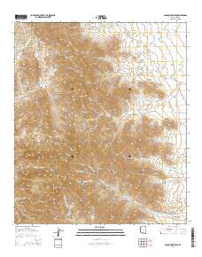 Baboquivari Peak 2014 topographic map thumbnail