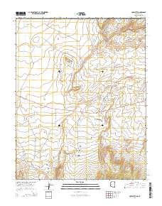 Cow Butte 2014 topographic map thumbnail