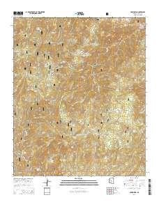 Crown King 2014 topographic map thumbnail