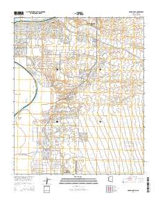 Davis Dam SE 2014 topographic map thumbnail