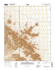Eagletail Mountains East 2014 topographic map thumbnail