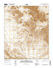 Eagletail Mountains West 2014 topographic map thumbnail
