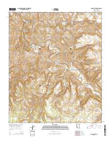 Forks Butte 2014 topographic map thumbnail