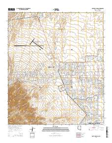 Fort Huachuca 2014 topographic map thumbnail