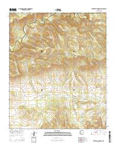 Freezeout Mountain 2014 topographic map thumbnail