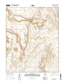 Bodaway Mesa 2014 topographic map thumbnail