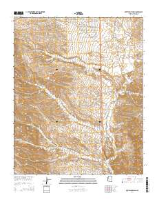 Bottleneck Wash 2014 topographic map thumbnail