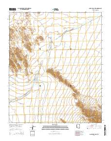 Bouse Hills East 2014 topographic map thumbnail