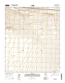 Bouse NW 2014 topographic map thumbnail