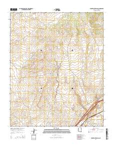 Burntwater Wash 2014 topographic map thumbnail