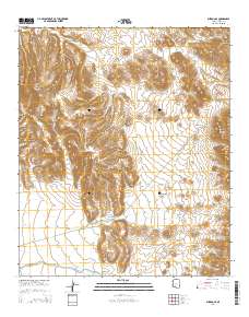 Burro Gap 2014 topographic map thumbnail