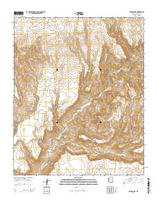 Burro Mesa 2014 topographic map thumbnail
