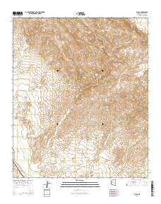 Bylas 2014 topographic map thumbnail