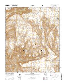 Cane Springs Mountain 2014 topographic map thumbnail