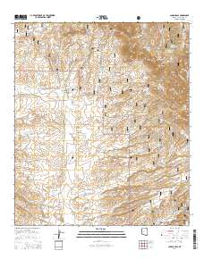 Canelo Pass 2014 topographic map thumbnail
