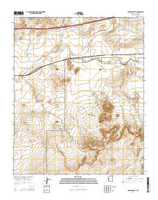 Carrizo Butte 2014 topographic map thumbnail