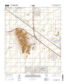 Casa Grande Mountains 2014 topographic map thumbnail