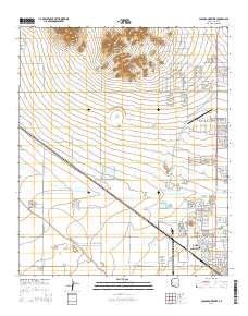 Casa Grande West 2014 topographic map thumbnail