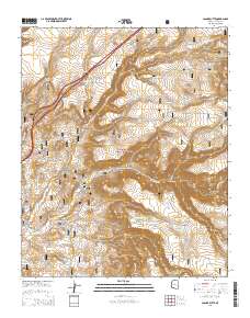 Casner Butte 2014 topographic map thumbnail