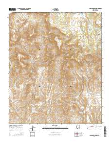 Cassadore Spring 2014 topographic map thumbnail