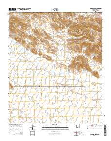 Cementosa Wash 2014 topographic map thumbnail