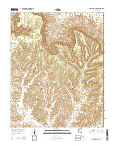Chilchinbito Canyon 2014 topographic map thumbnail