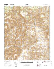 Chiricahua Butte 2014 topographic map thumbnail