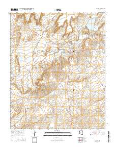 Ganado 2014 topographic map thumbnail