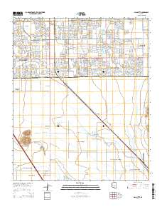 Gila Butte 2014 topographic map thumbnail
