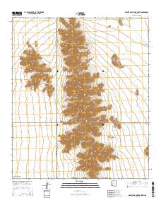Granite Mountains North 2014 topographic map thumbnail