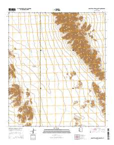 Granite Mountains South 2014 topographic map thumbnail