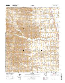 Gunsight Canyon 2014 topographic map thumbnail