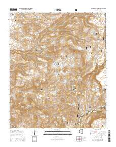 Hackberry Mountain 2014 topographic map thumbnail