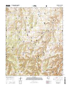 Hanks Draw 2014 topographic map thumbnail