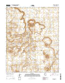 Hat Knoll 2014 topographic map thumbnail