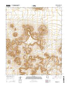 Hauke Mesa 2014 topographic map thumbnail