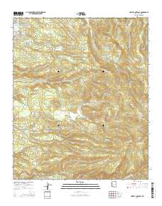 Hawley Lake East 2014 topographic map thumbnail
