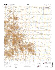 Cocoraque Butte 2014 topographic map thumbnail