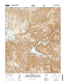 Mormon Flat Dam 2014 topographic map thumbnail