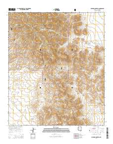 Muskhog Mountain 2014 topographic map thumbnail