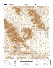 Mustang Mountains 2014 topographic map thumbnail