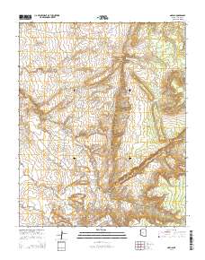 Nazlini 2014 topographic map thumbnail