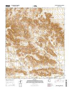 New Water Mountains 2014 topographic map thumbnail