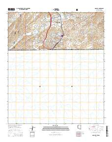 Nogales 2014 topographic map thumbnail