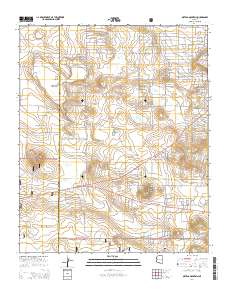 Ortega Mountain 2014 topographic map thumbnail