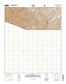 Pajarito Peak 2014 topographic map thumbnail
