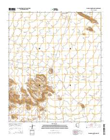 Palomas Mountains NE 2014 topographic map thumbnail